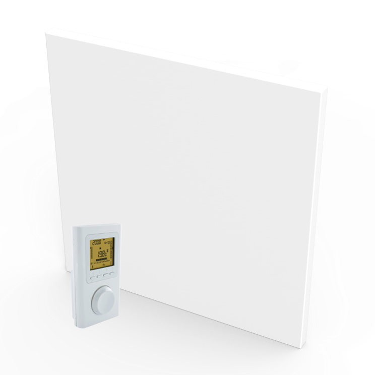 Thermotec LUMERA 400 Watt Infrarot-Heizpaneel mit X3D Funkthermostat, 60 x 60 cm