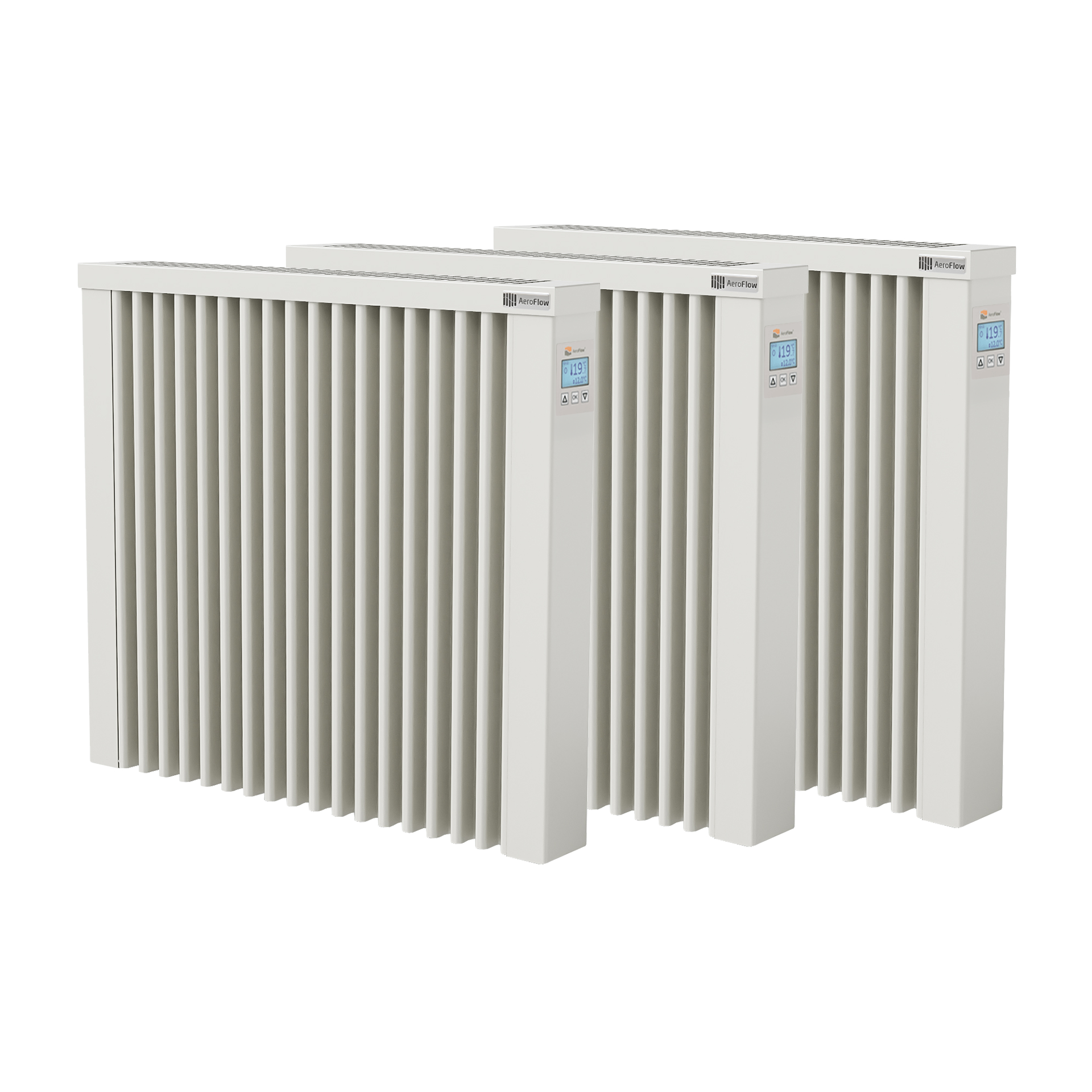 3er Paketset AeroFlow® Elektroheizung Compact Standard 1300 Watt