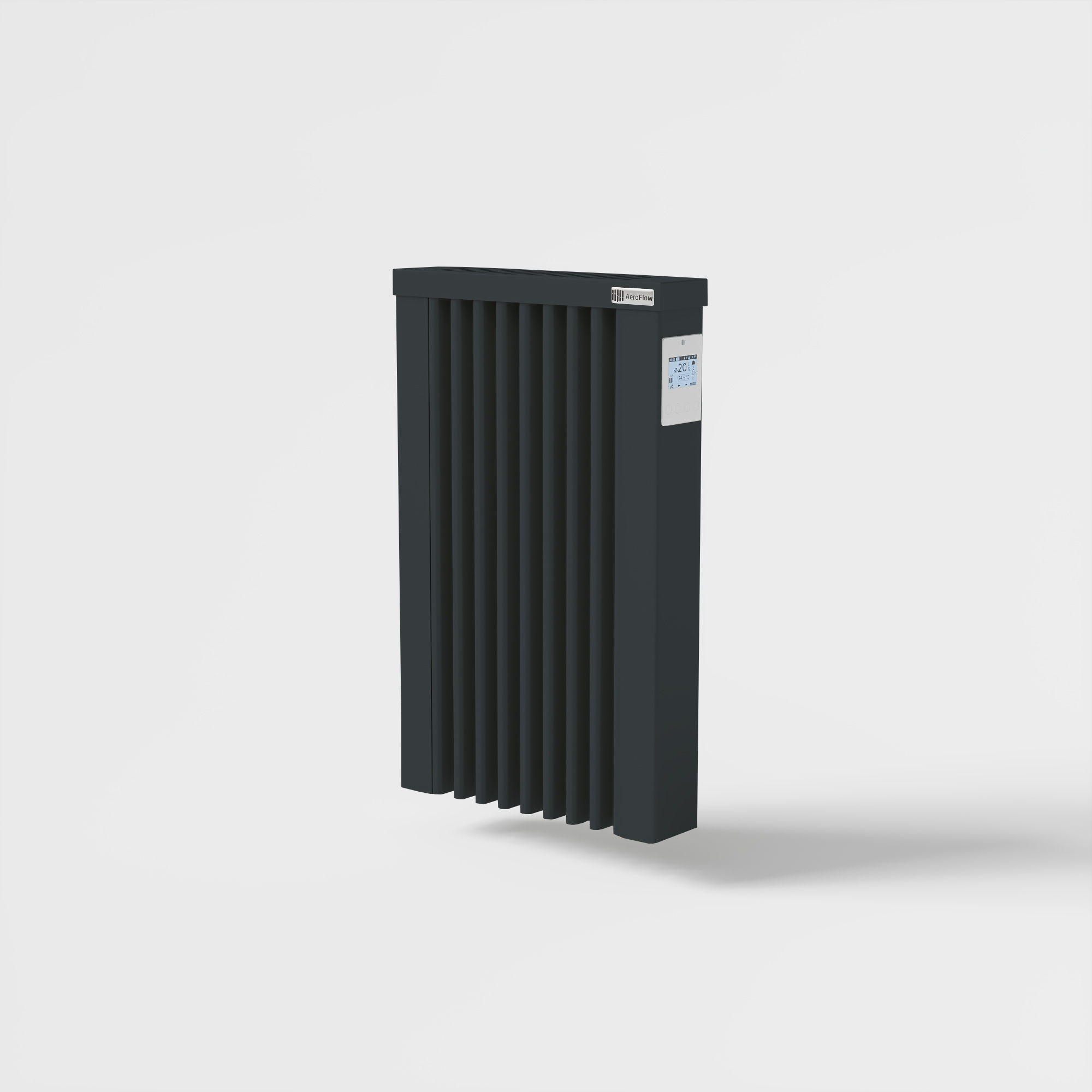 AeroFlow® Elektroheizung Compact Smart 650 Watt RAL 7016 Anthrazitgrau