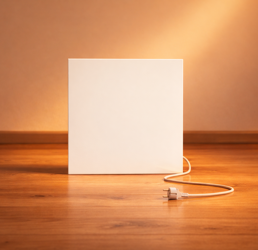 Thermotec LUMERA 400 Watt Infrarot-Heizpaneel mit X3D Funkthermostat, 60 x 60 cm