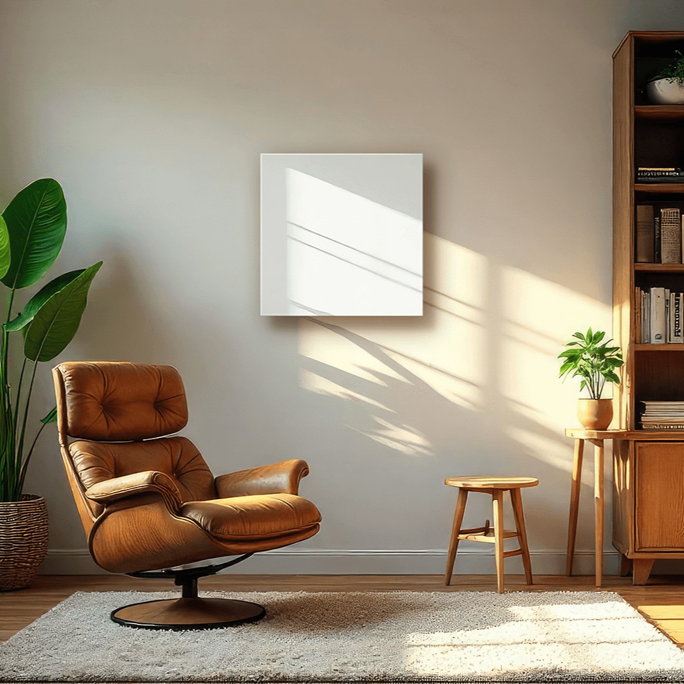 Thermotec LUMERA 400 Watt Infrarot-Heizpaneel mit X3D Funkthermostat, 60 x 60 cm