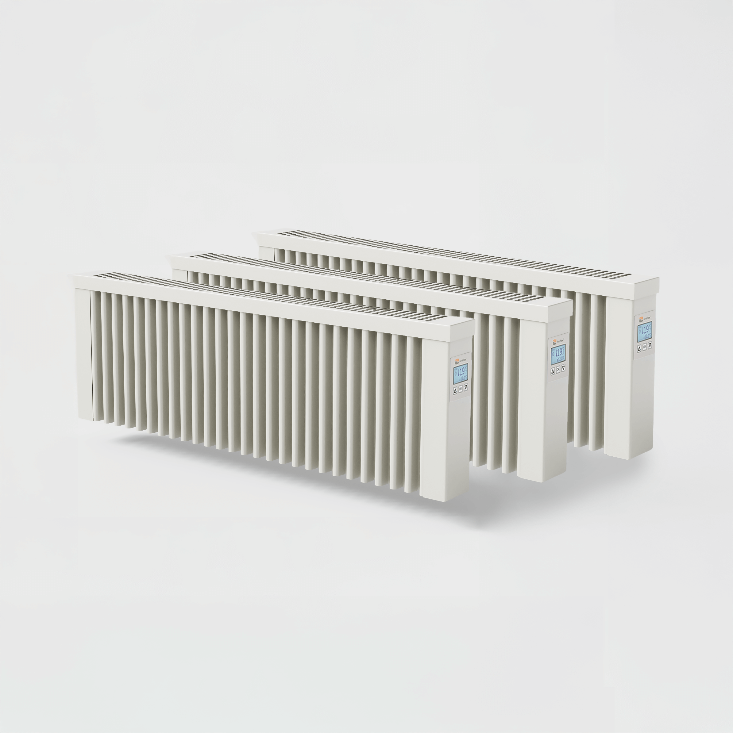 3er Paketset AeroFlow® Elektroheizung SLIM Standard 1200 Watt