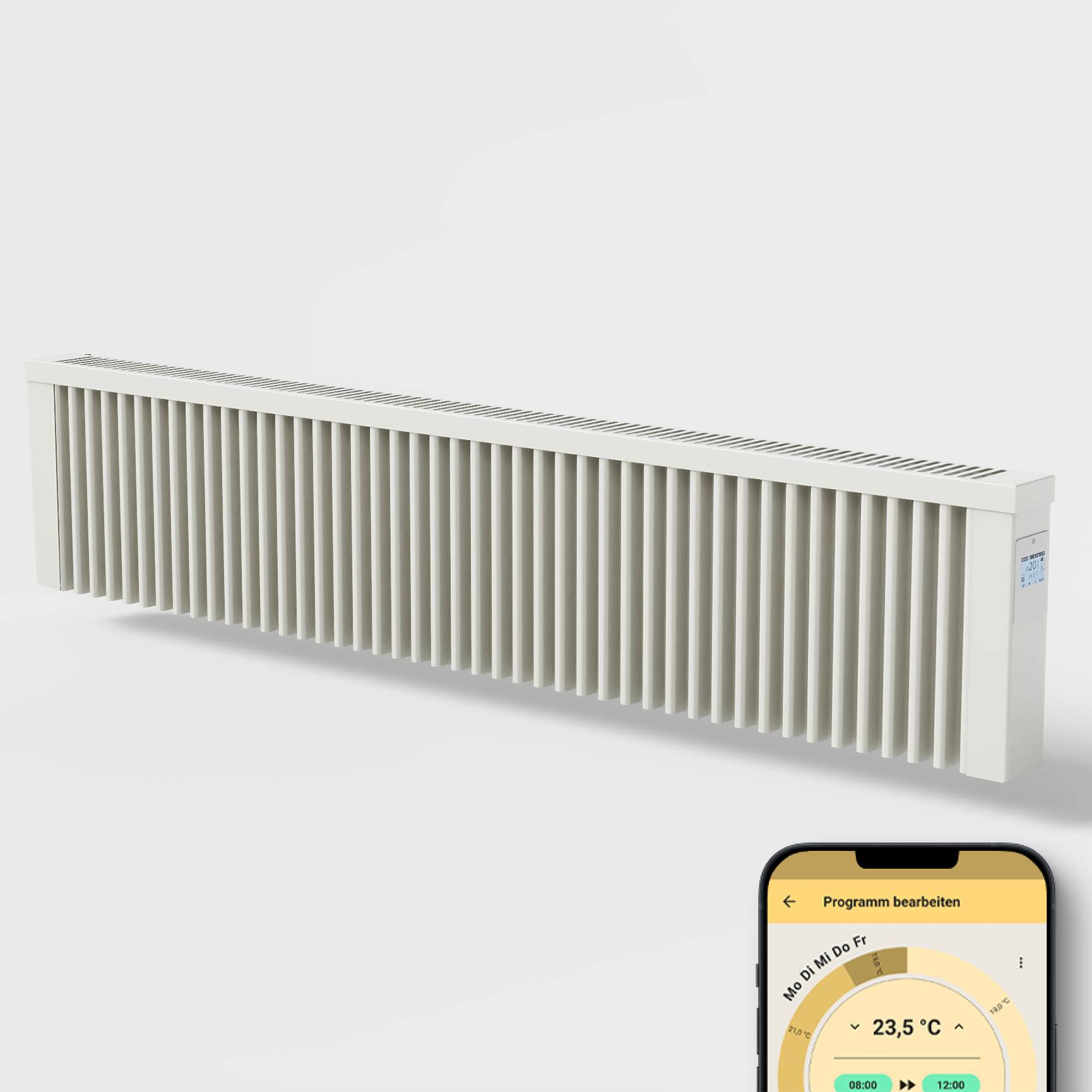 AeroFlow® Elektroheizung Slim Smart 2000 Watt