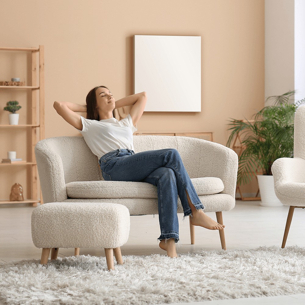 Thermotec LUMERA 400 Watt Infrarot-Heizpaneel mit X3D Funkthermostat, 60 x 60 cm