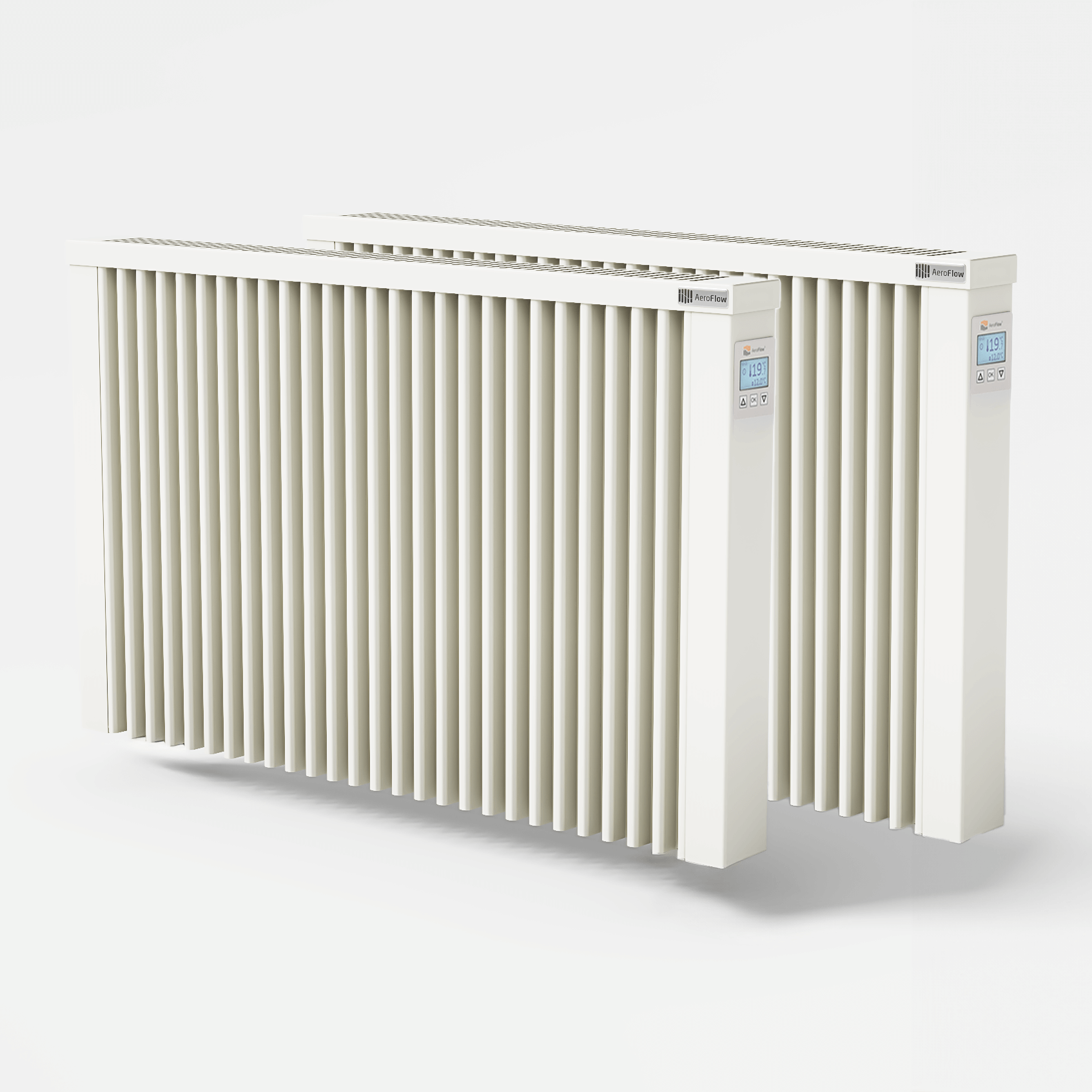 2er Paketset AeroFlow® Elektroheizung Compact Standard 1950 Watt